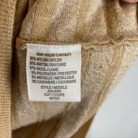 Joie tan cashmere blend sweater women’s M - Picture 4 of 8